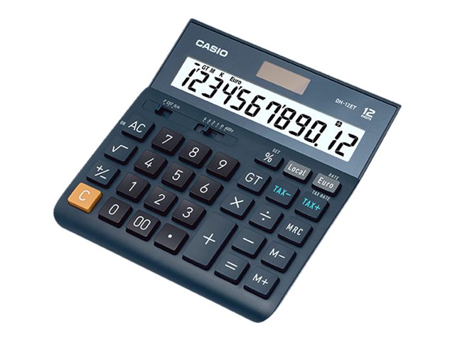 CASIO DH12ET Tischrechner blau