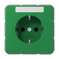 Jung SCHUKO Steckdose CD1520BFKINAGN mit Schriftfeld