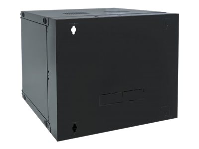 INTELLINET 48,3 cm Wandverteiler 9 HE 600mm tief 19 Zoll mit Schwenkrahmen HxBxT 460x 540x 600 unmontiert schwarz