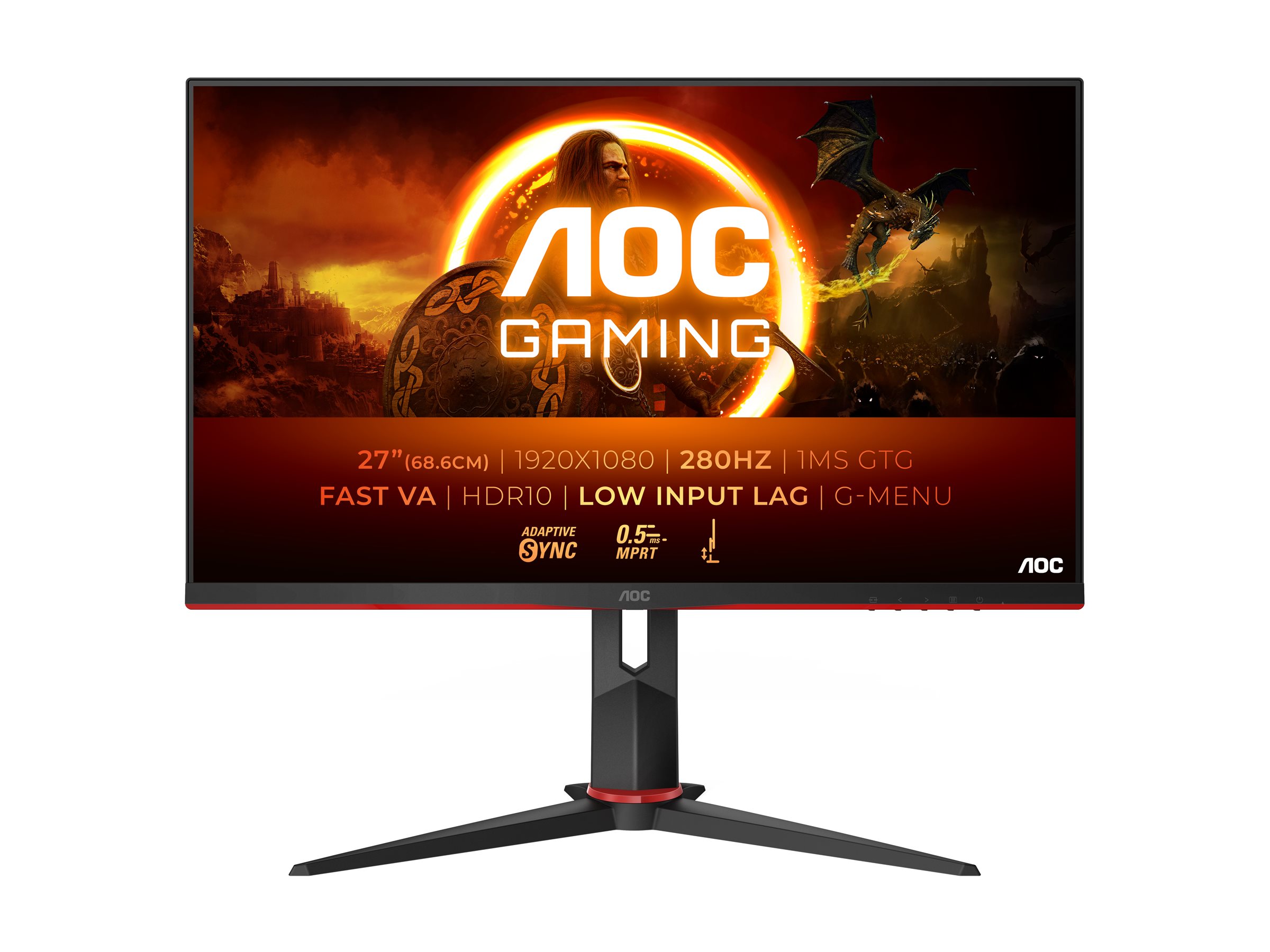 AOC 27G2ZN3 68,58cm 27Zoll 1920x1080 0.5ms HDMI DP Black/Red (P)