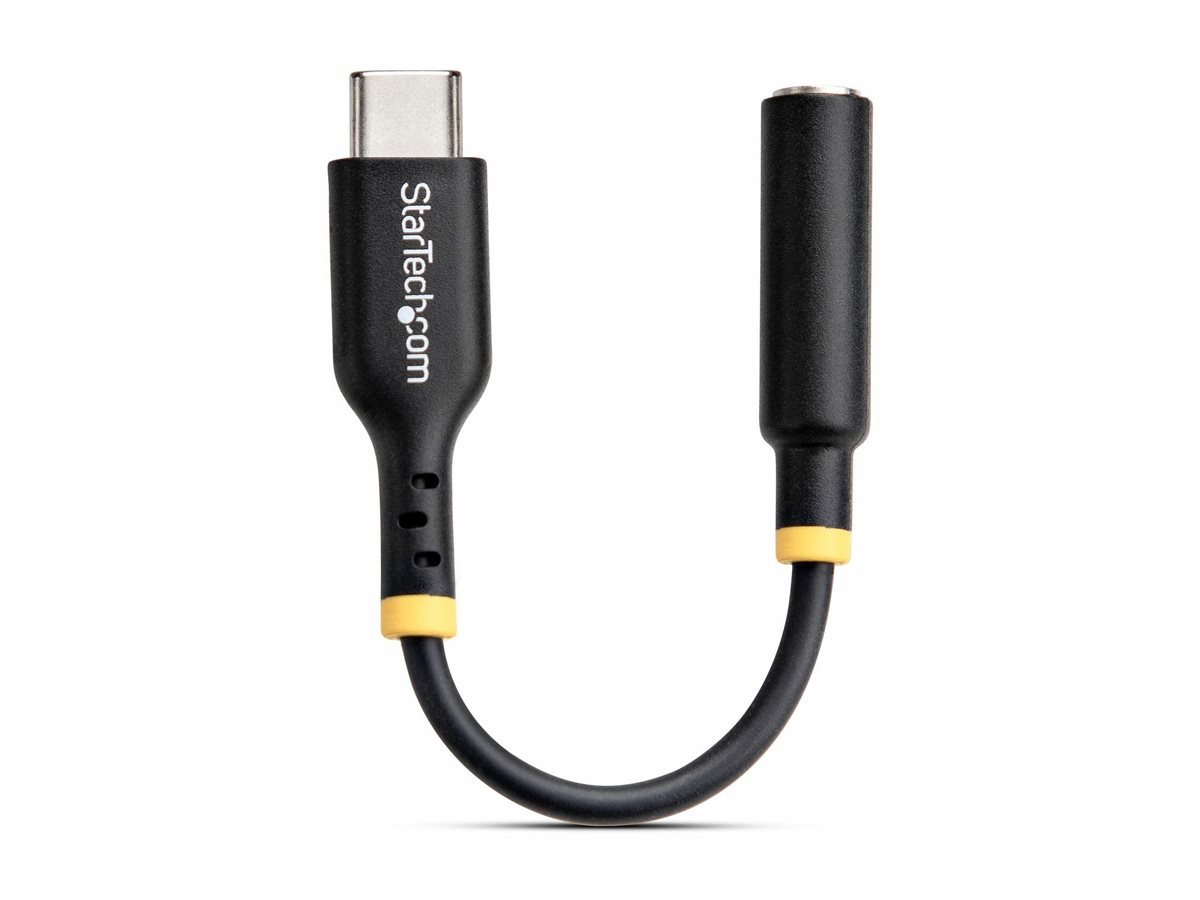STARTECHCOM USB C Kopfhörer Adapter USB C TRRS KopfhörerHeadset Audio USBC auf 3,5mm Klinke HiFi 32BitDAC PC Handy