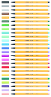 STABILO Point 88 Mini Fineliner farbsortiert 0,4 mm, 18 St.