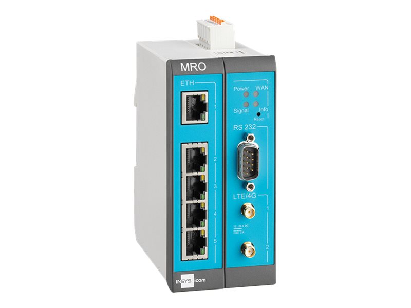 INSYS icom MRX2 LTES 1.0 Router EMEA-Frequenzen VPN-Option / vorher MRO-L200 1.0 INSYS icom MRX2 LTES 1.0 Router EMEA-Frequenzen VPN-Option / vorher MRO-L200 1.0