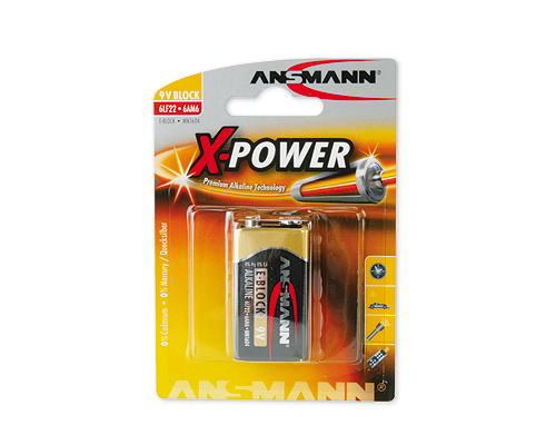 ANSMANN Batterie X-POWER E-Block 9,0 V ANSMANN Batterie X-POWER E-Block 9,0 V