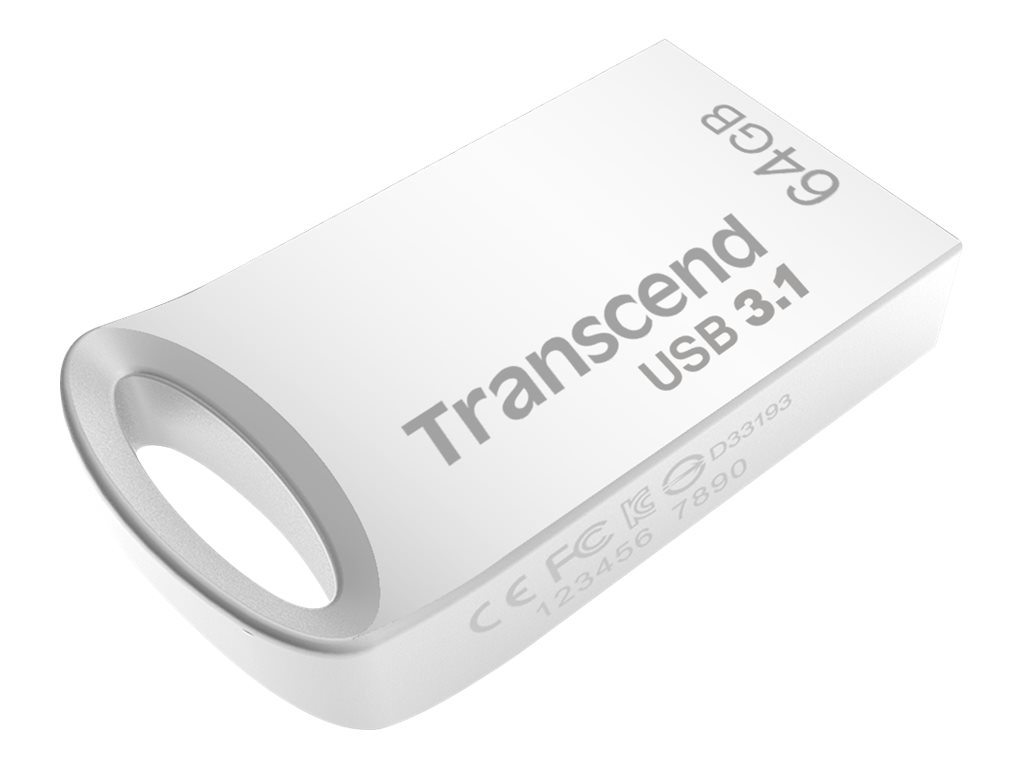 TRANSCEND JetFlash 710S 64GB USB 3.1 Gen 1 R90MB/s COB Flash Drive silber
