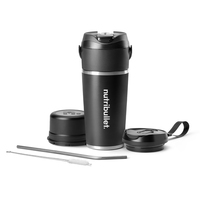 NutriBullet Flip NBP016B Tragbarer Smoothie Maker Schwarz
