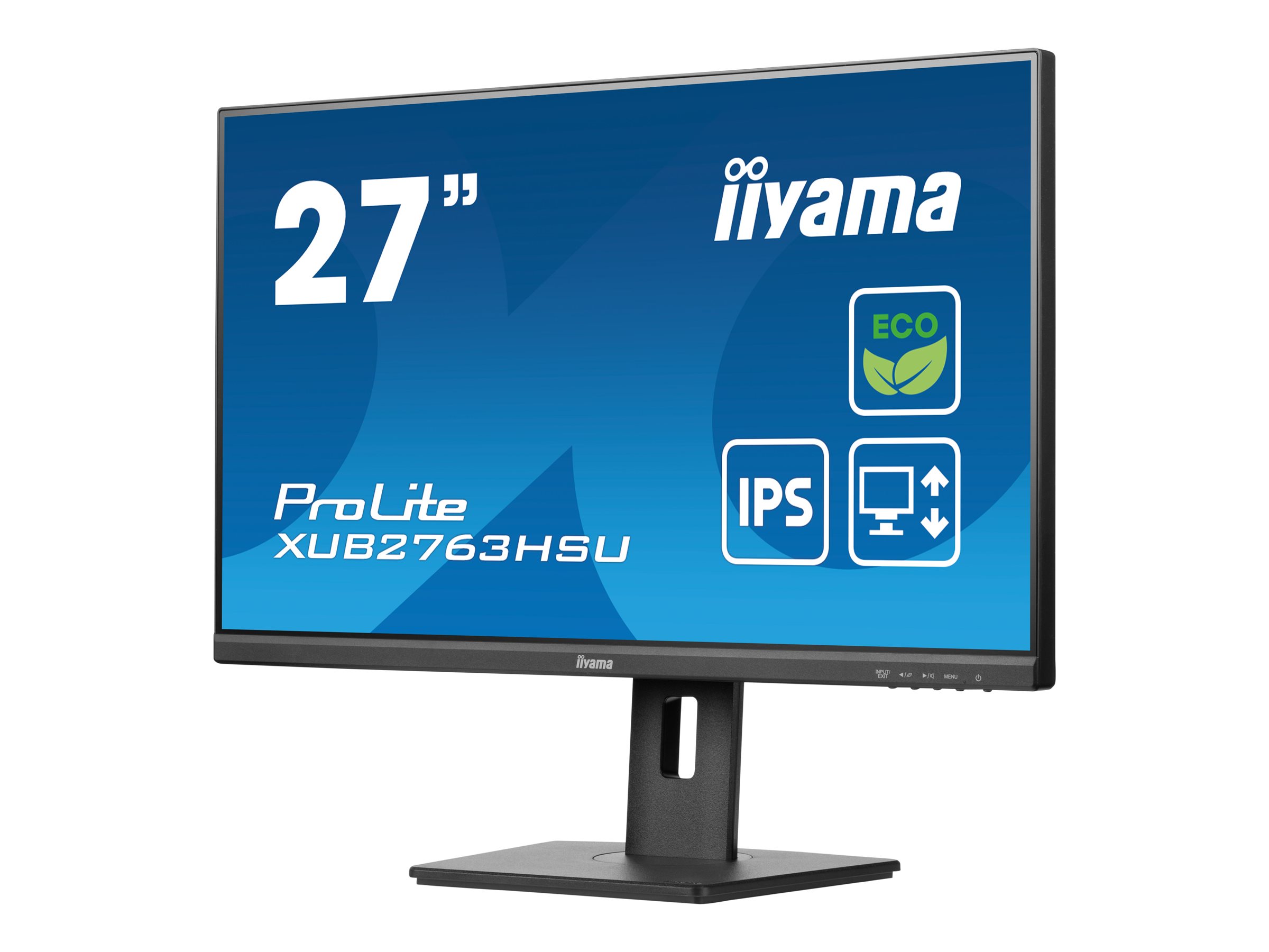 IIYAMA XUB2763HSU-B1 68,58cm 27Zoll ETE IPS FHD 100Hz 250cd/m2 3ms GTG Speakers HDMI DP USB 2x3.2 FreeSync FreeSync