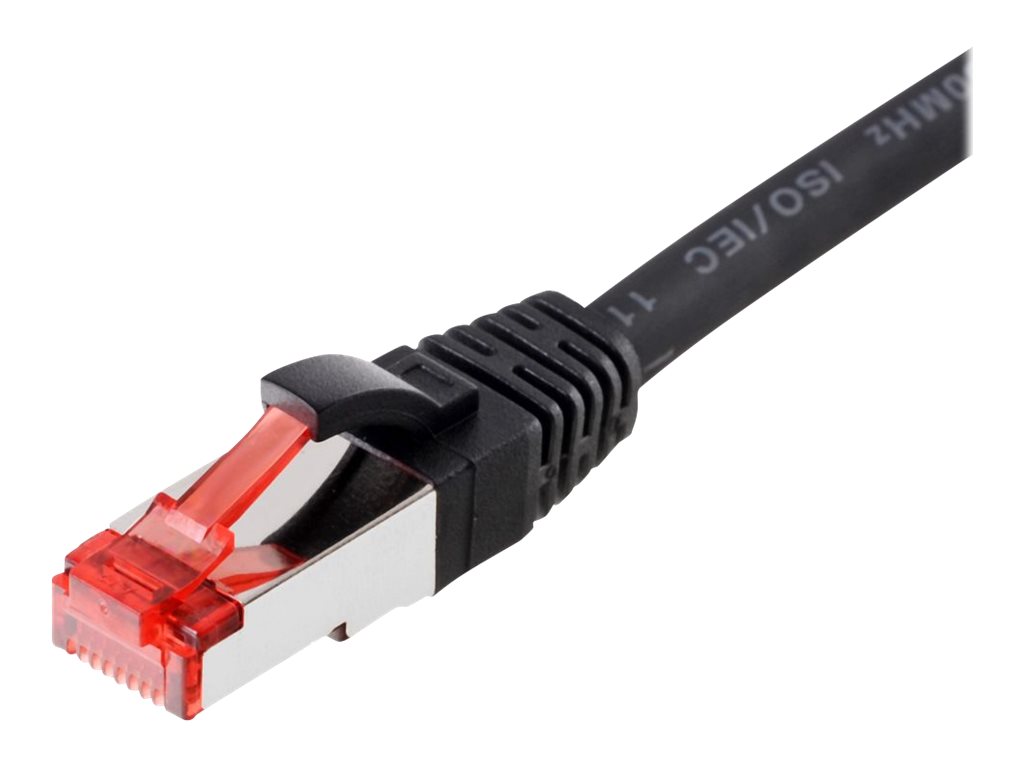 helos Patchkabel Cat 6 SFTP RJ45 schwarz 30m AWG277 LSZH GHMT