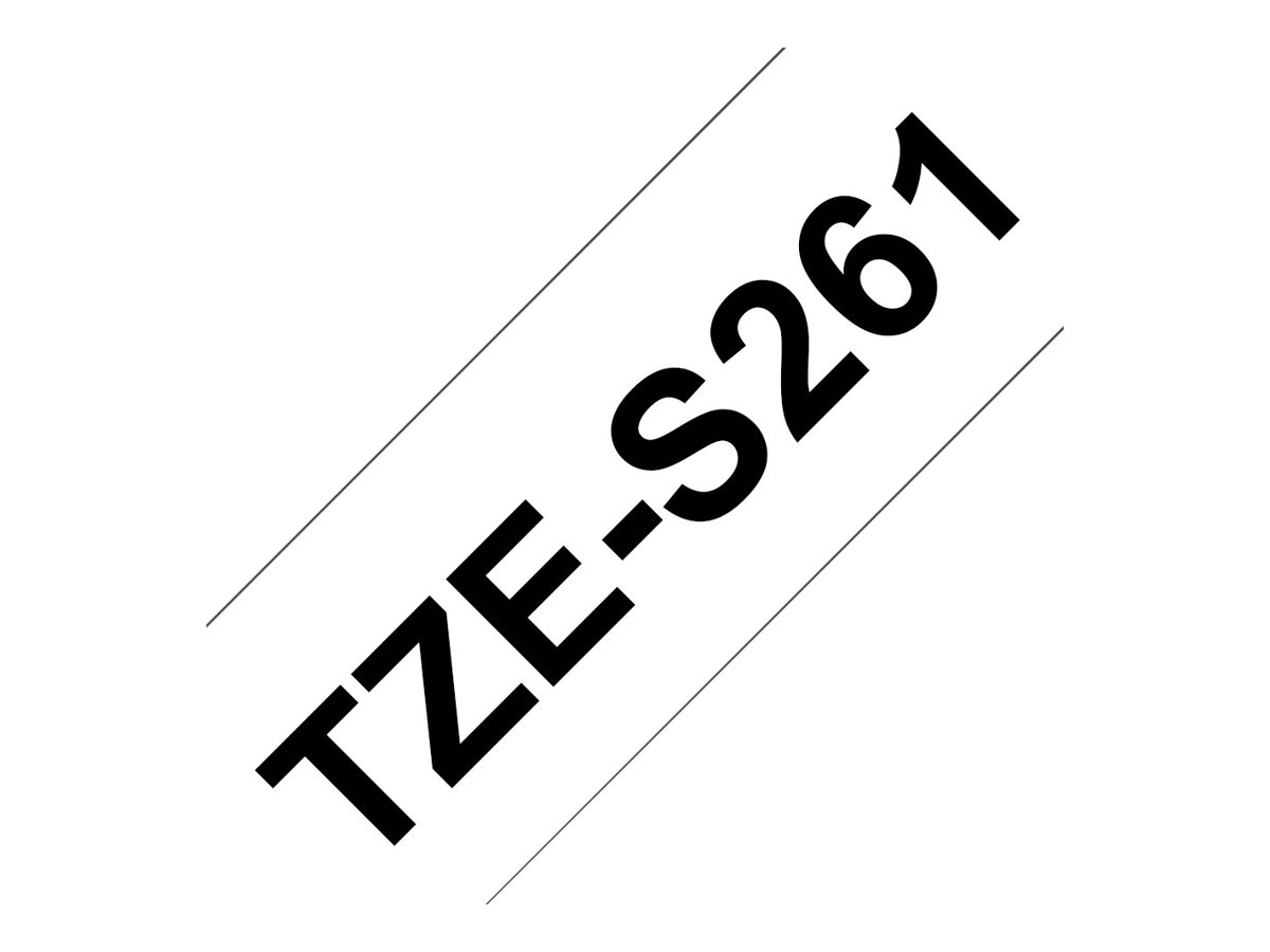 Schriftbandkassette Brother 36mm weiÃ/schwarz   TZES261