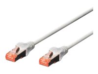 DIGITUS CAT 6 S-FTP Patchkabel Cu LSZH AWG 27/7 Laenge 1,5 m Farbe Grau DIGITUS CAT 6 S-FTP Patchkabel Cu LSZH AWG 27/7 Laenge 1,5 m Farbe Grau