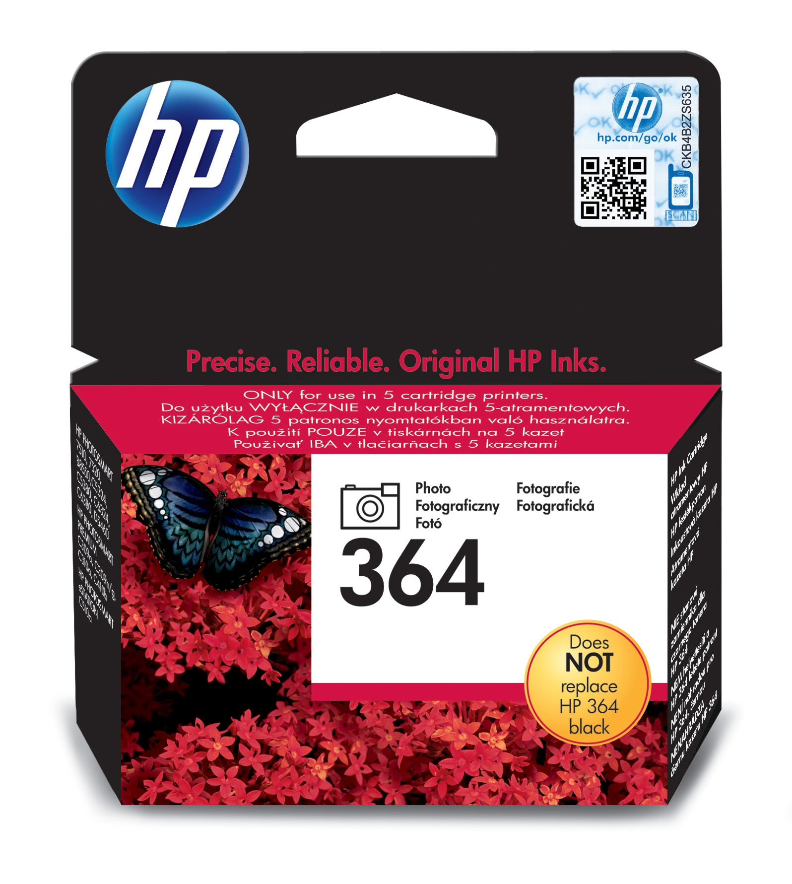 HP 364CB317EE Foto schwarz Druckerpatrone