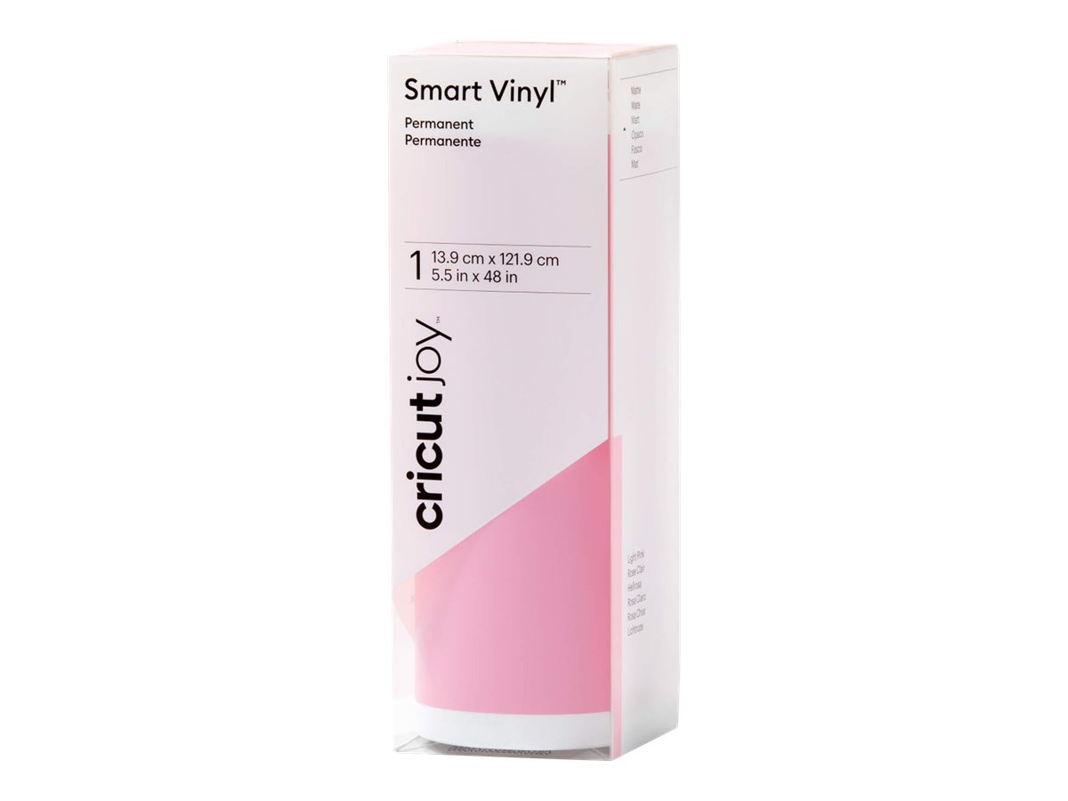 cricutâ„¢ Joy Smart Vinyl matt Vinylfolie permanent pink 13,9 x 121,9 cm, 1 Rolle cricutâ„¢ Joy Smart Vinyl matt Vinylfolie permanent pink 13,9 x 121,9 cm, 1 Rolle