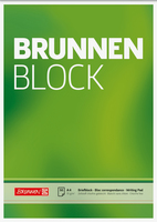 BRUNNEN Briefblöcke DIN A4 blanko, 10 Blöcke