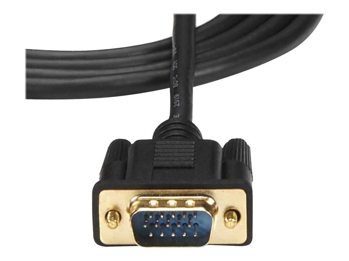 STARTECH.COM 90cm aktives HDMI auf VGA Konverter Kabel - HDMI zu VGA Adapter 0,9m - Schwarz - 1920x1200 / 1080p