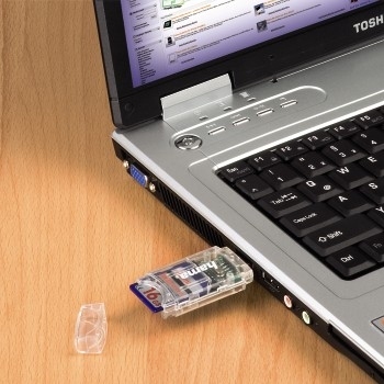 hama 8in1 MultimicroSD, SDKartenleser transparent