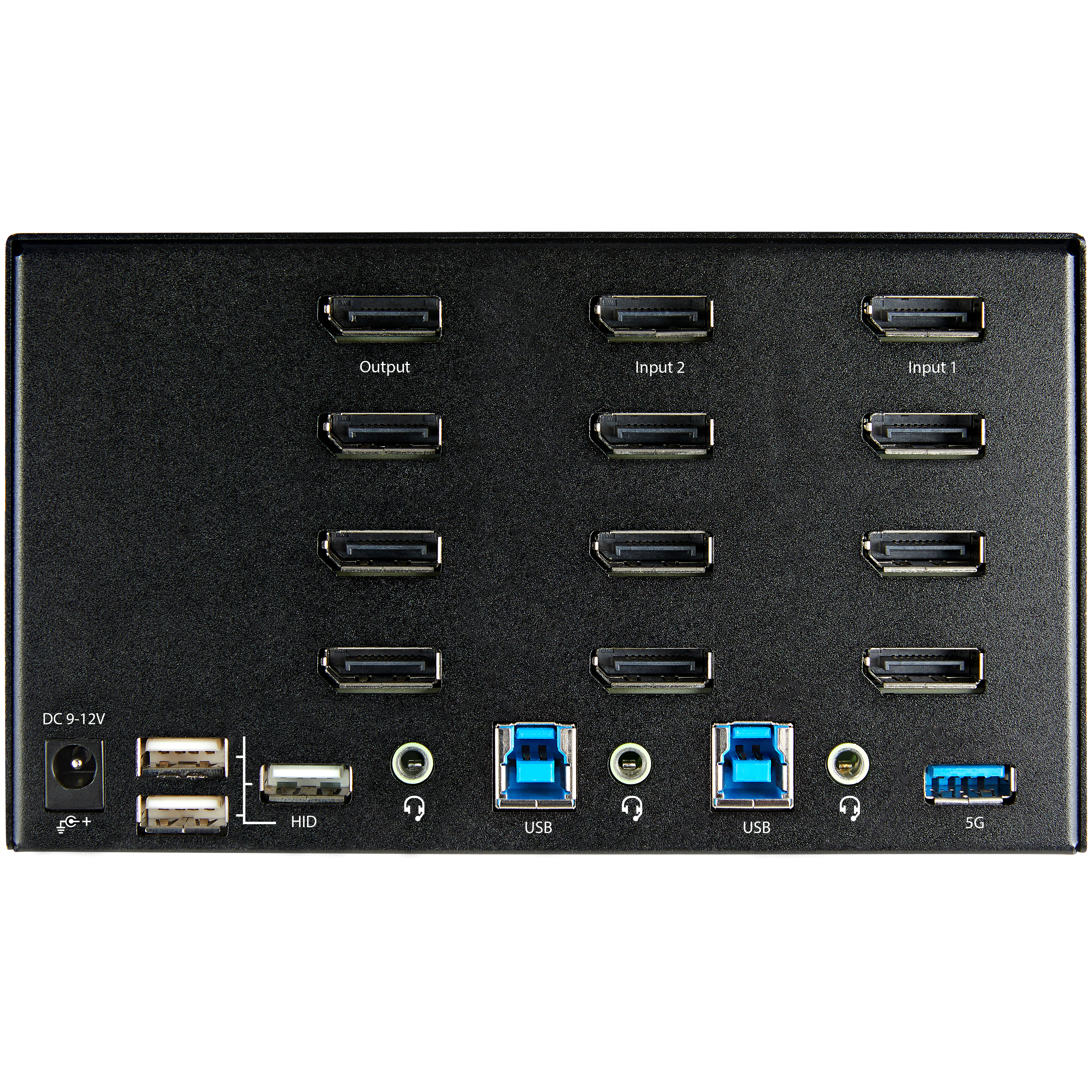 STARTECHCOM 2 Port Quad Monitor DisplayPort KVM Switch 4K 60Hz UHD HDR DP 12 KVM Umschalter Audio Hotkey TAA