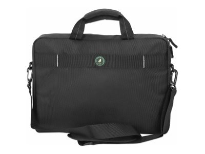 MANHATTAN Helsinki Notebooktasche 35,8cm 14,1Zoll Schultergurt verstärkter Tragegriff Trolley-Gurt wasserfest recycelt schwarz MANHATTAN Helsinki Notebooktasche 35,8cm 14,1Zoll Schultergurt verstärkter Tragegriff Trolley-Gurt wasserfest recycelt schwarz