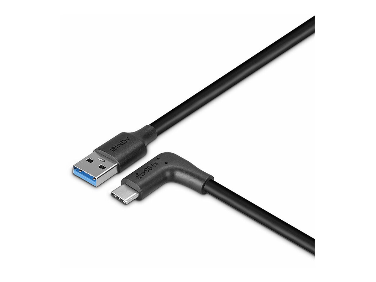 LINDY 0.5m USB 3.2 Typ A an C Kabel 90 gewinkelt