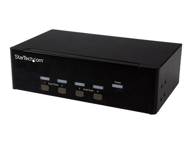STARTECHCOM 4 Port KVM Switch mit DualVGA und 4fach USB Hub USB 20