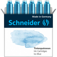 Schneider Tintenpatronen für Füller Pastell Ice Blue, 6 St