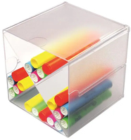 Deflecto Cube Aufbewahrungsbox transparent 15,3 x 15,3 x 15,3 cm Deflecto Cube Aufbewahrungsbox transparent 15,3 x 15,3 x 15,3 cm