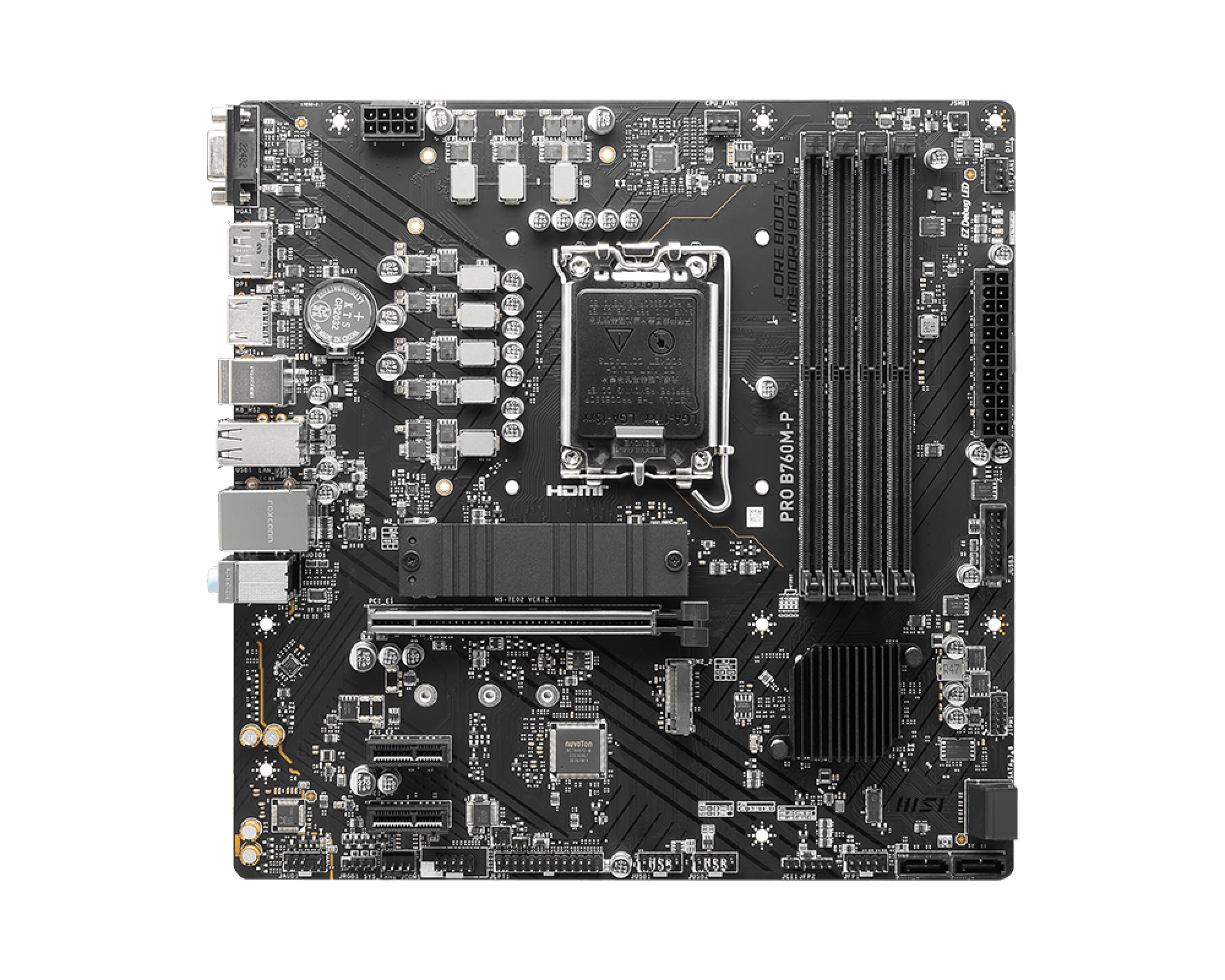MSI PRO B760MP LGA1700 mATX MB 4xDDR5 4xSATA 2xM2