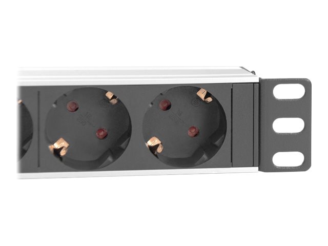 DIGITUS DN-95418 4-fach Steckdosenleiste fuer Serverschrank 2,0 m schwarz