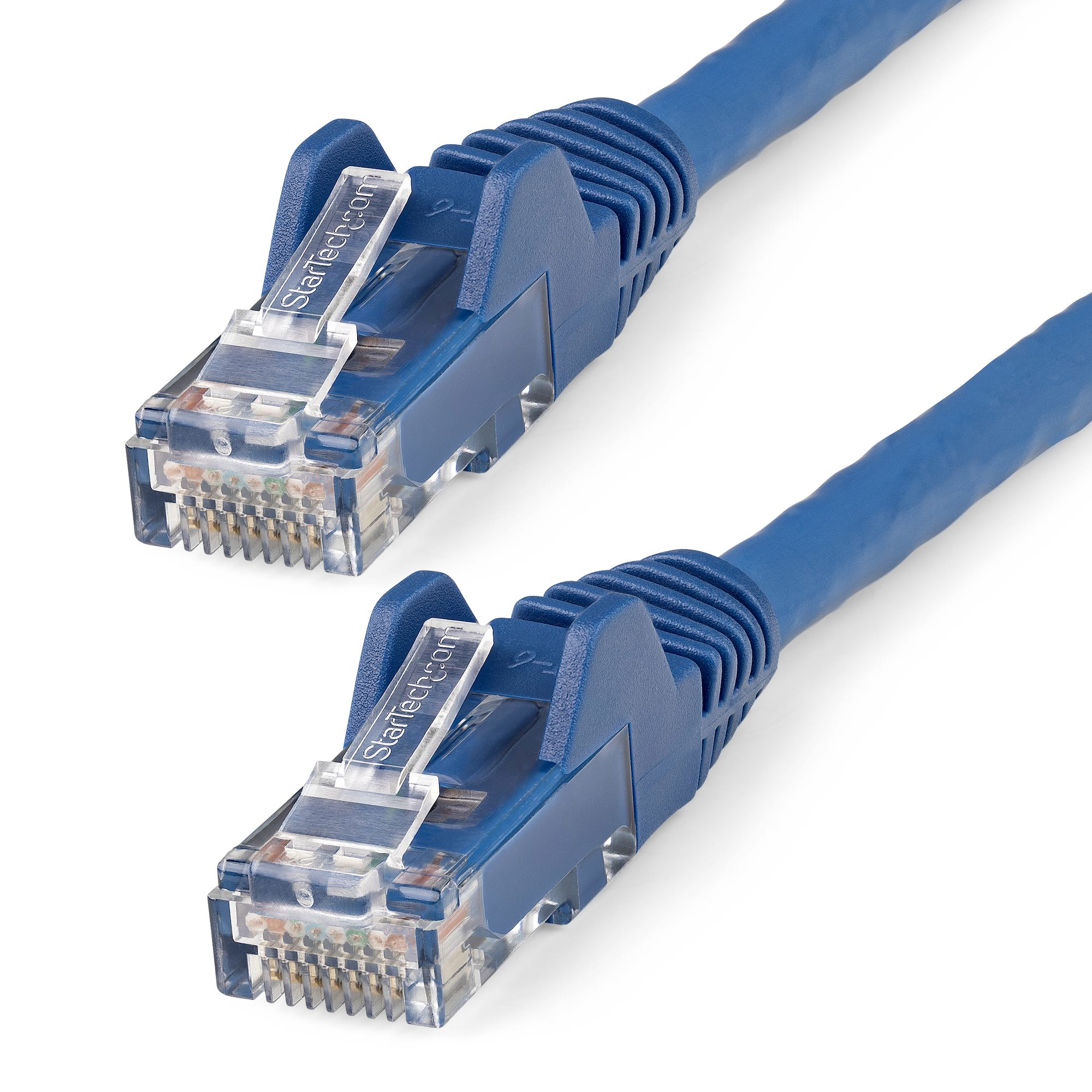 STARTECHCOM 1m LSZH CAT6 Ethernet Cable 10 Gigabit 100W PoE RJ45 UTP Network Patch Cord Snagless Blue ETL Verified