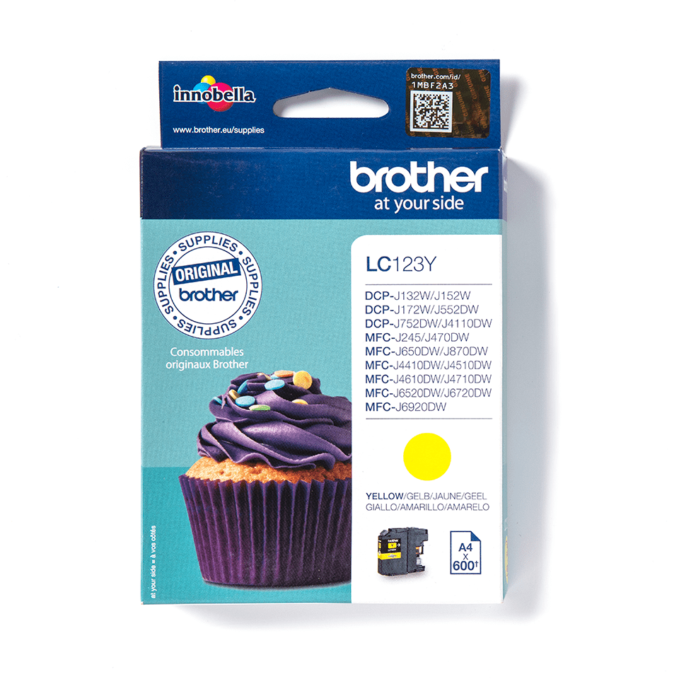 LC123Y BROTHER MFC Tinte yellow ST 600
