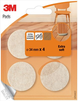 Scotch EXTRA SOFT Filzgleiter Kunststoff Ø 3,4 cm, 4 St. Scotch EXTRA SOFT Filzgleiter Kunststoff Ø 3,4 cm, 4 St.