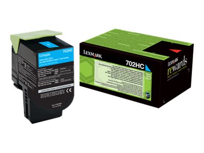 70C2HC0 LEXMARK 702HC CS Toner cyan HC 70C2HC0 LEXMARK 702HC CS Toner cyan HC