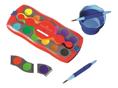 FABER-CASTELL CONNECTOR Wasserfarbkasten 12 Farben