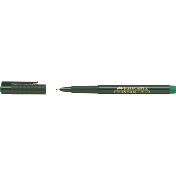 FABER-CASTELL Document 1511 Fineliner gruen 0,4 mm, 10 St. FABER-CASTELL Document 1511 Fineliner gruen 0,4 mm, 10 St.