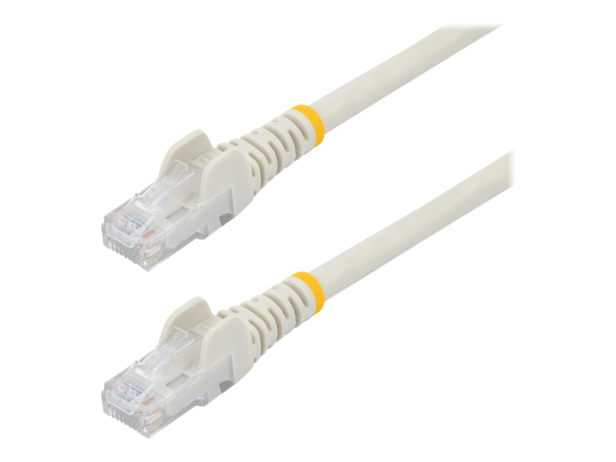 STARTECHCOM 1m Cat6 UTP RJ45 Gigabit Patchkabel Snagless Cat 6 Netzwerkkabel mit Schutzmanschette Cat6 PatchKabel Weiss