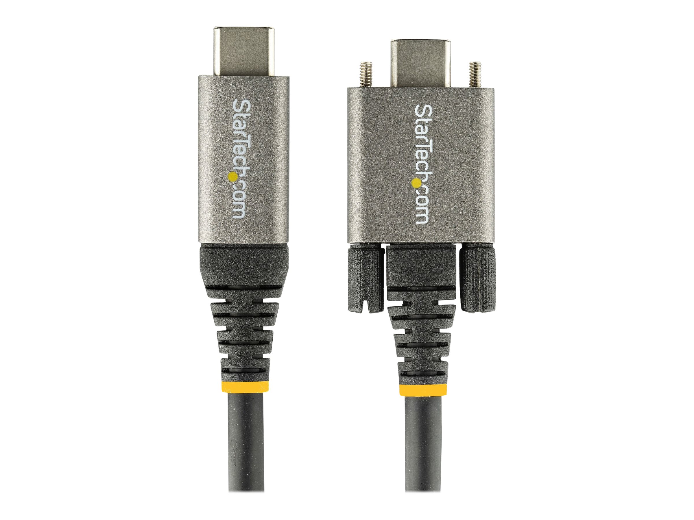 STARTECH.COM 1m USB-C cable with screw lock 10Gbit/s - USB 3.1/3.2 Gen 2 Type-C cable - 100W 5A PD DP Alt Mode