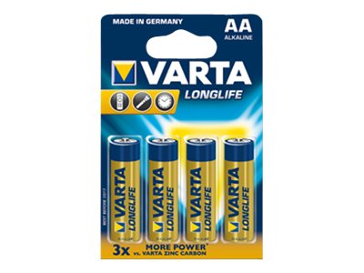 4 VARTA Batterien LONGLIFE Mignon AA 1,5 V 4 VARTA Batterien LONGLIFE Mignon AA 1,5 V