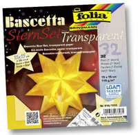 folia Faltblaetter Bascetta-Stern midi gelb 32 Blatt folia Faltblaetter Bascetta-Stern midi gelb 32 Blatt