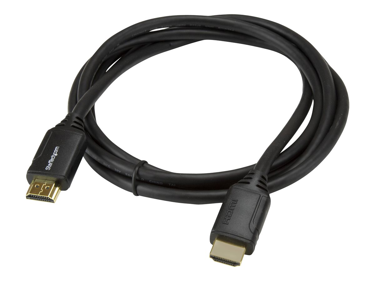 STARTECH.COM 2m 6 ft Premium High Speed HDMI Cable with Ethernet - 4K 60Hz - Premium Certified HDMI Cable - HDMI 2.0 - 30AWG