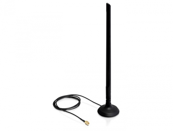 DELOCK WLAN 802.11 b/g/n Antenne RP-SMA 6,5 dBi