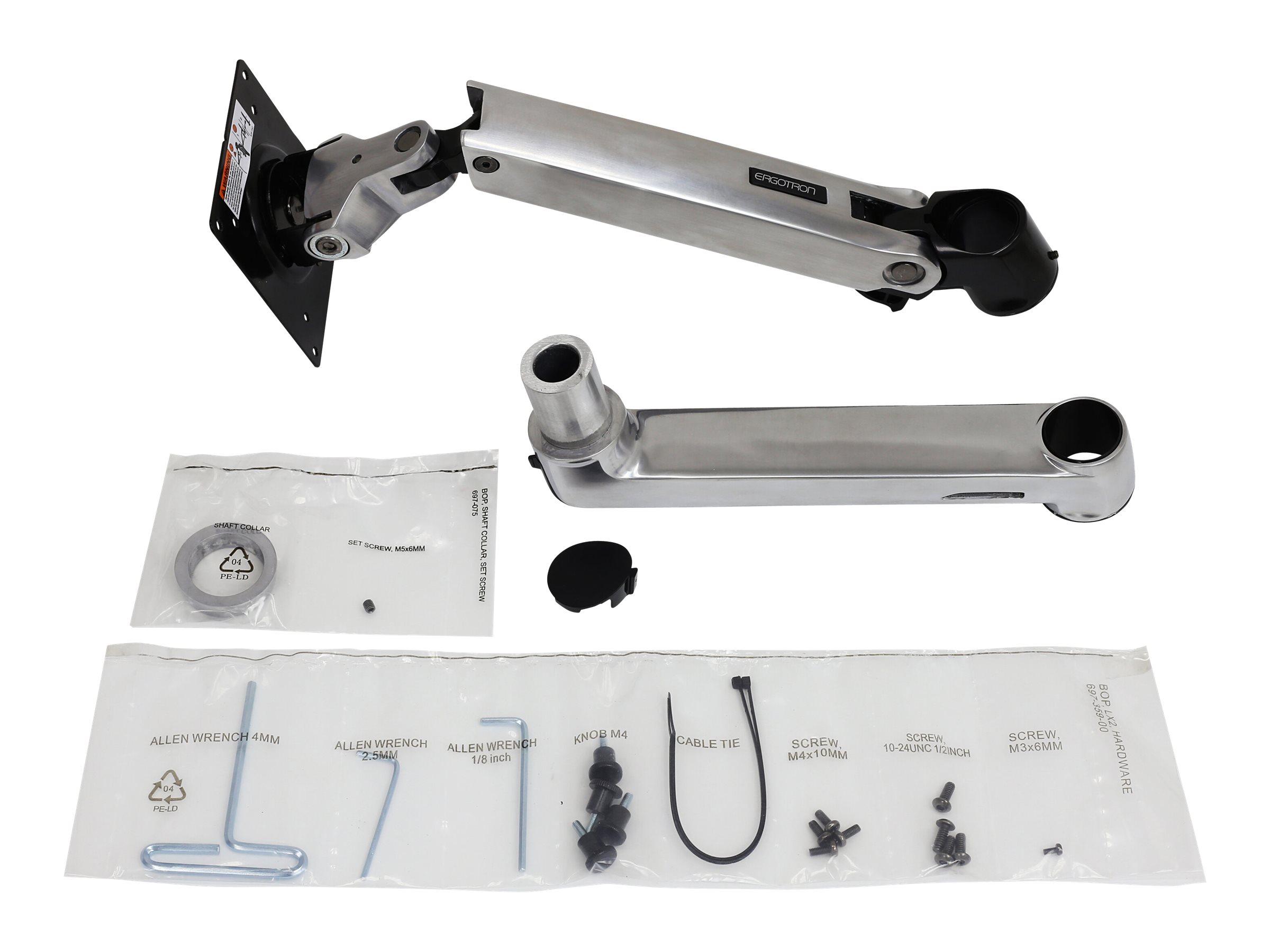 ERGOTRON Verlaengerungs- und Ringsatz fuer LX-Arm