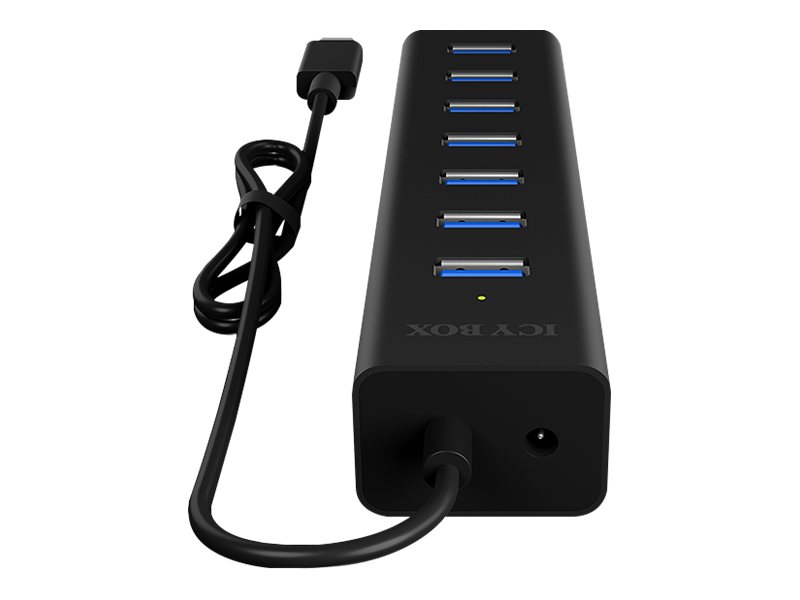 RaidSonic ICY BOXÂ® USB-Hub IB-HUB1700-C3 7-fach schwarz
