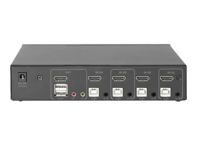 DIGITUS KVM-Switch 4-Port Single-Display 4K HDMI