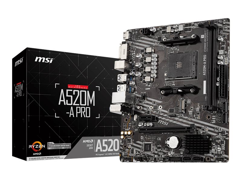MSI A520M-A PRO AMD SOCKET AM4 DDR4 micro ATX