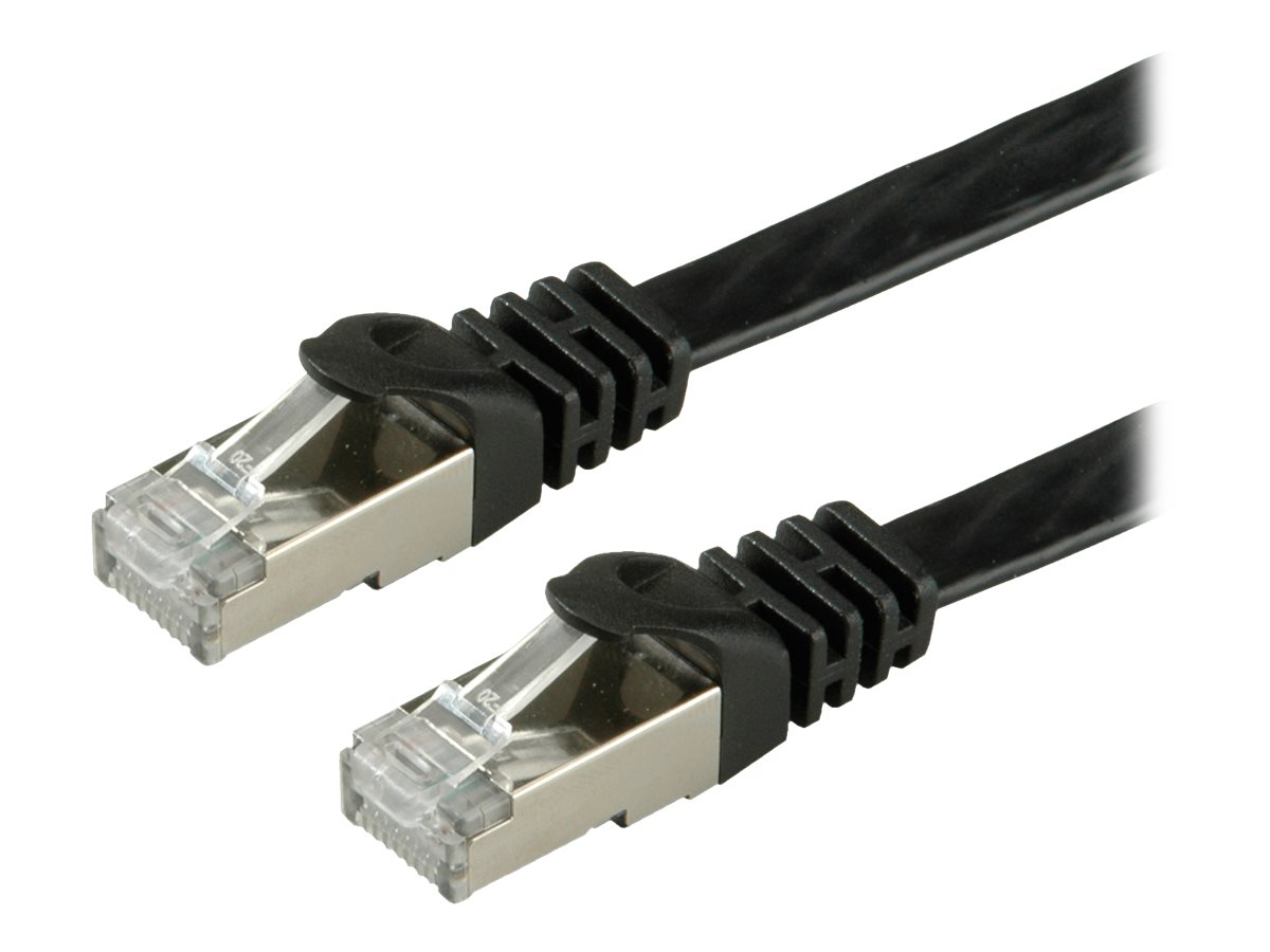 VALUE Patchkabel Kat.6 Class E FTP extra-flach schwarz 5m VALUE Patchkabel Kat.6 Class E FTP extra-flach schwarz 5m