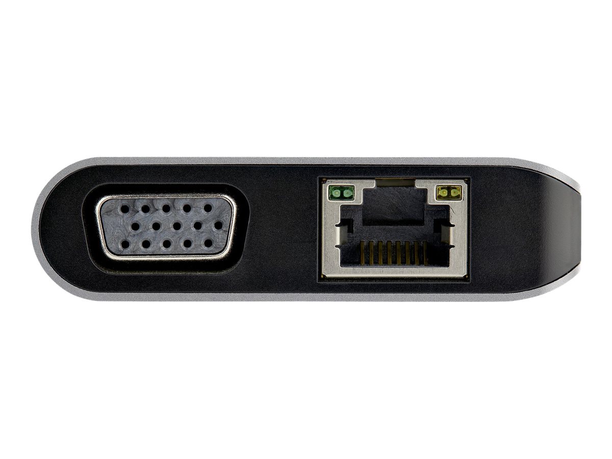 STARTECH.COM USB-C Multiport Adapter - HDMI / VGA - PD - SD - Ethernet - Audio - 30cm Cable - USB-C Mini Dock - Mac & Windows