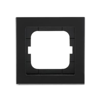 BuschJaeger Abdeckrahmen 1721245 1fach Glas schwarz