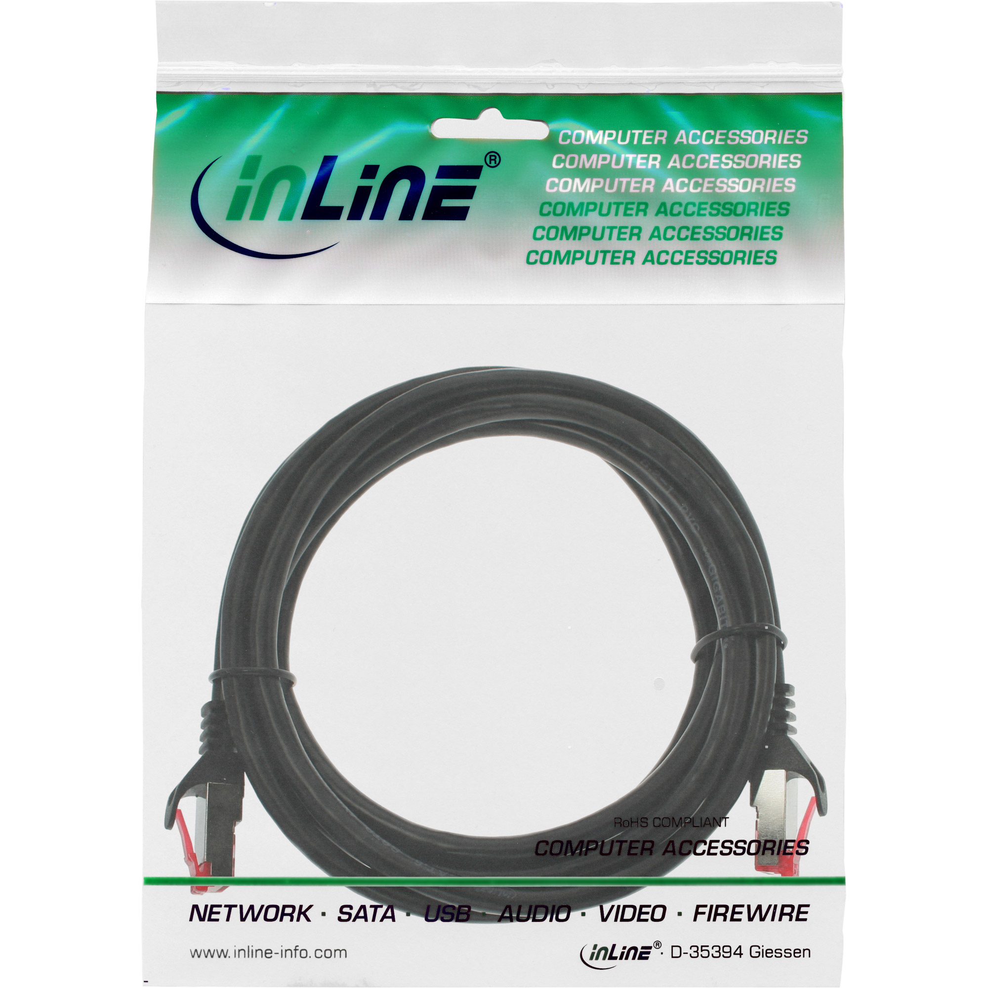INLINE Patchkabel S-FTP PiMf Cat.6 250MHz halogenfrei Kupfer schwarz 2m INLINE Patchkabel S-FTP PiMf Cat.6 250MHz halogenfrei Kupfer schwarz 2m