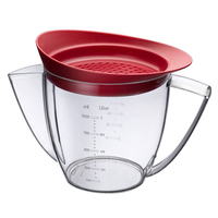 WESTMARK Fetttrennkanne transparent, rot