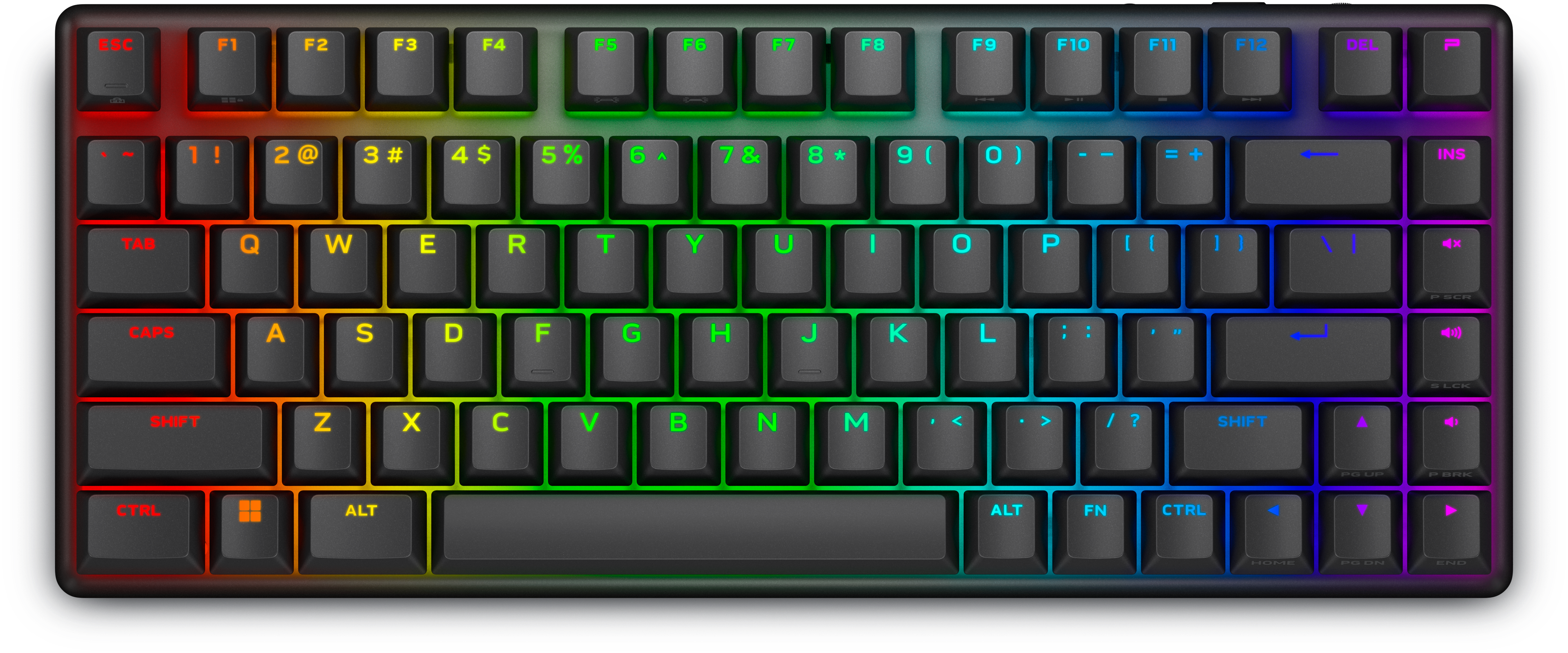 Dell Pro RGB Mech-Flat USB/2.4GHz BT5.1 QWERTY Black