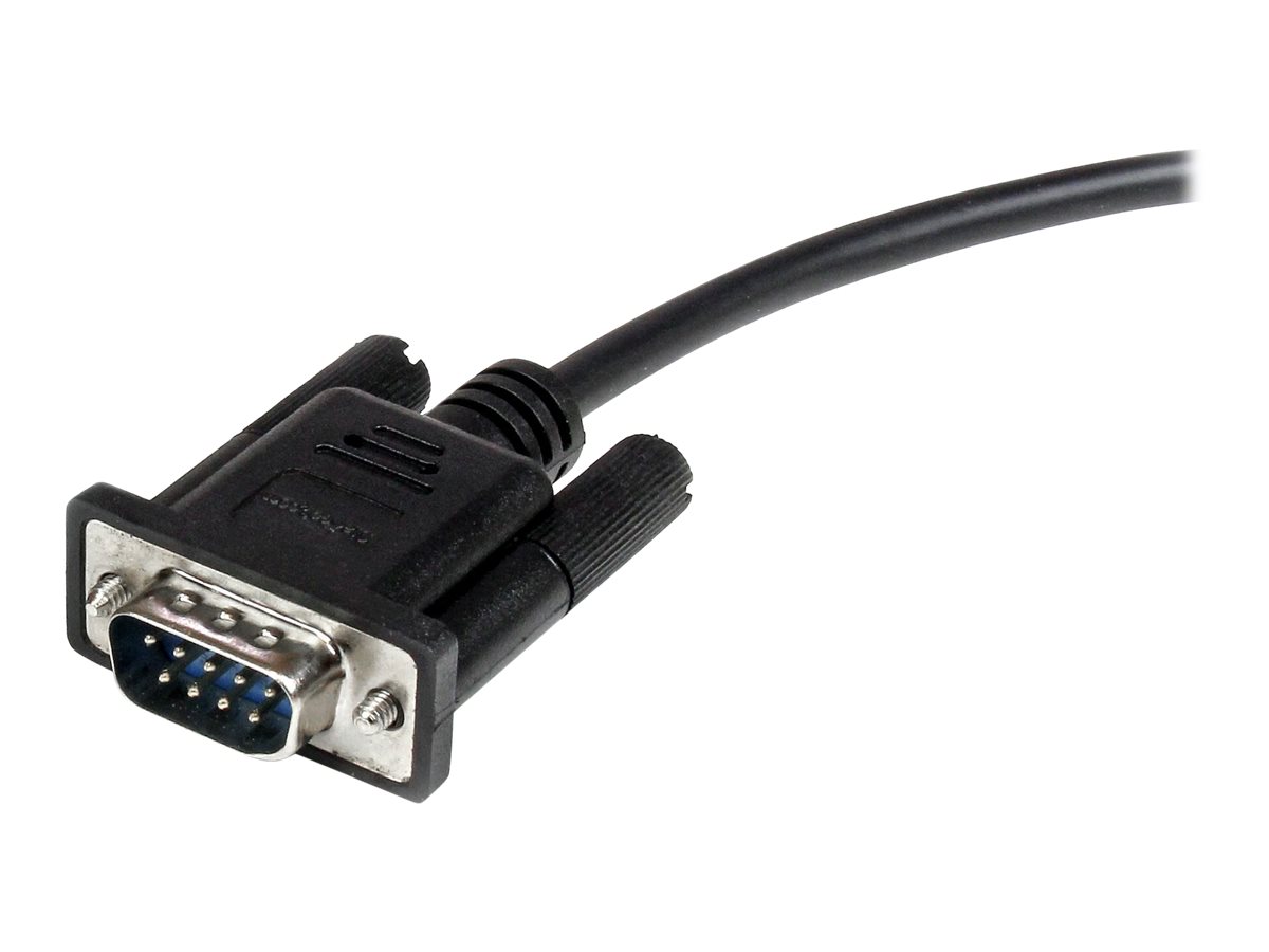 STARTECH.COM 0.5m Black Straight Through DB9 RS232 Serial Cable - M/F STARTECH.COM 0.5m Black Straight Through DB9 RS232 Serial Cable - M/F